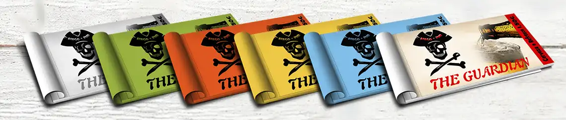 Tickets personalizados en diferentes colores de papel