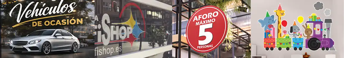 Vinilo adhesivo personalizado para pared, cristal y vehículos