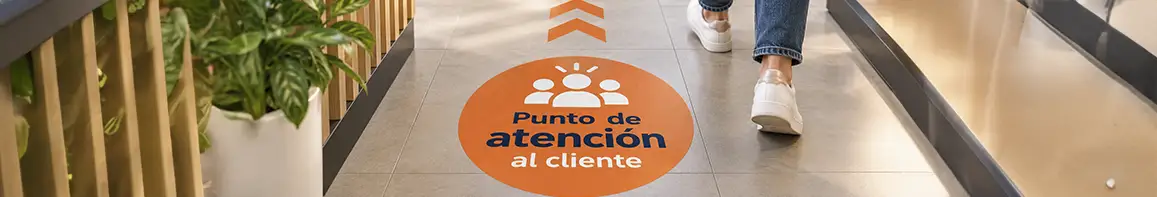 Vinilo para suelo personalizado para señalización y publicidad