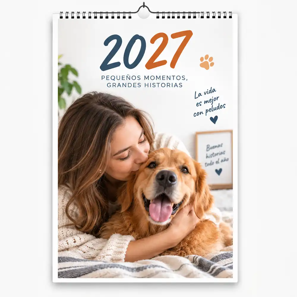 Calendario de pared con 13 fotos personalizado