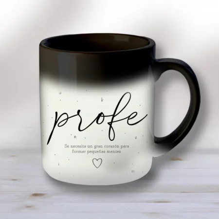 Taza personalizada mágica que cambia de color con bebidas calientes