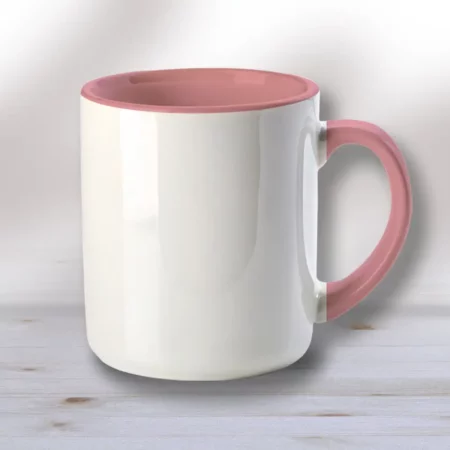 Tazas rosas personalizadas con impresión a todo color